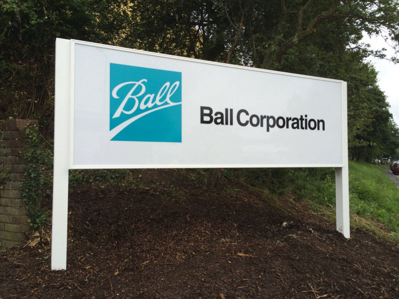 logo post signage
