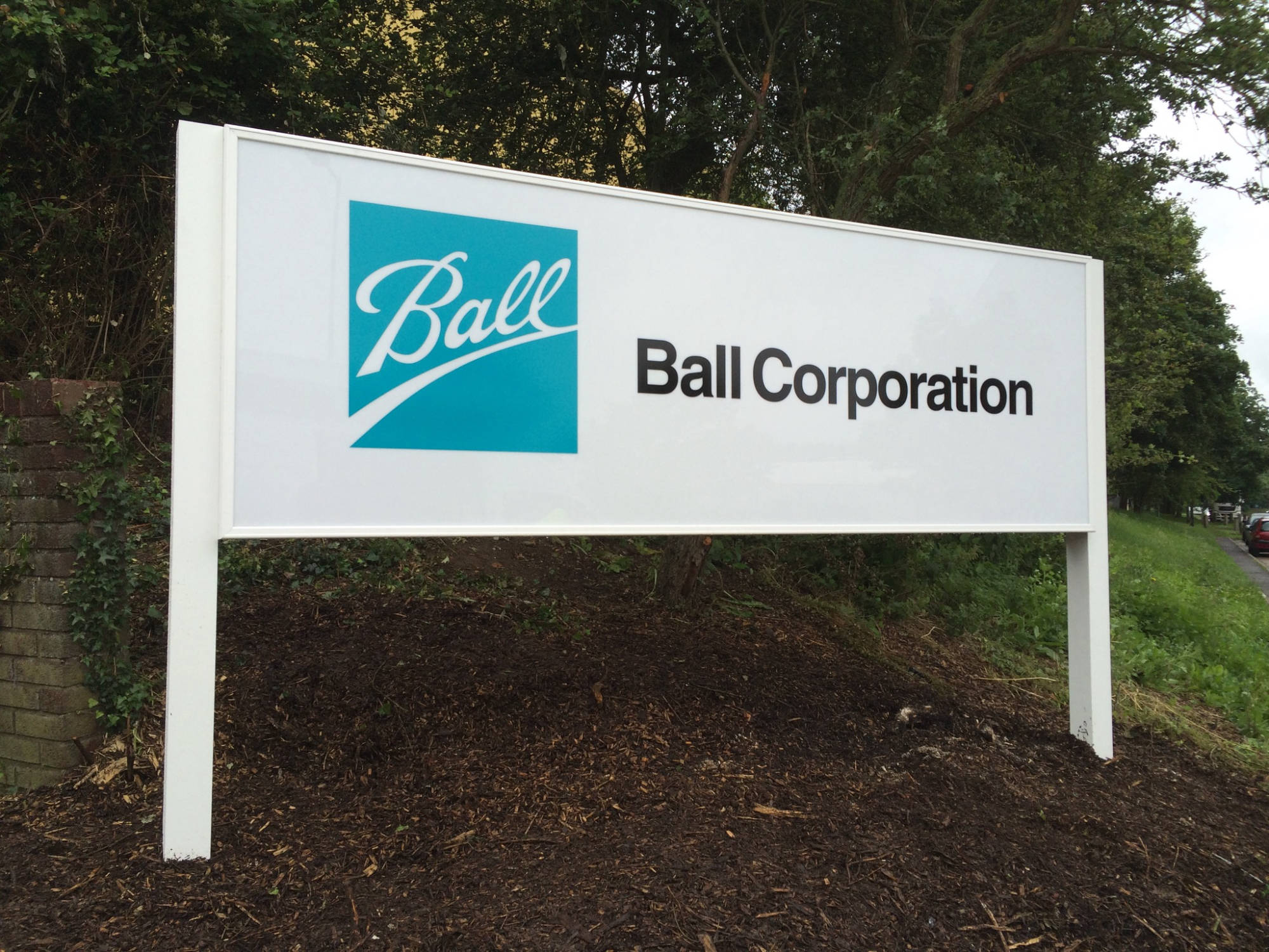 logo post signage