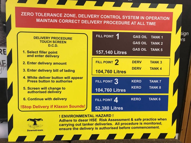 health and safety sign