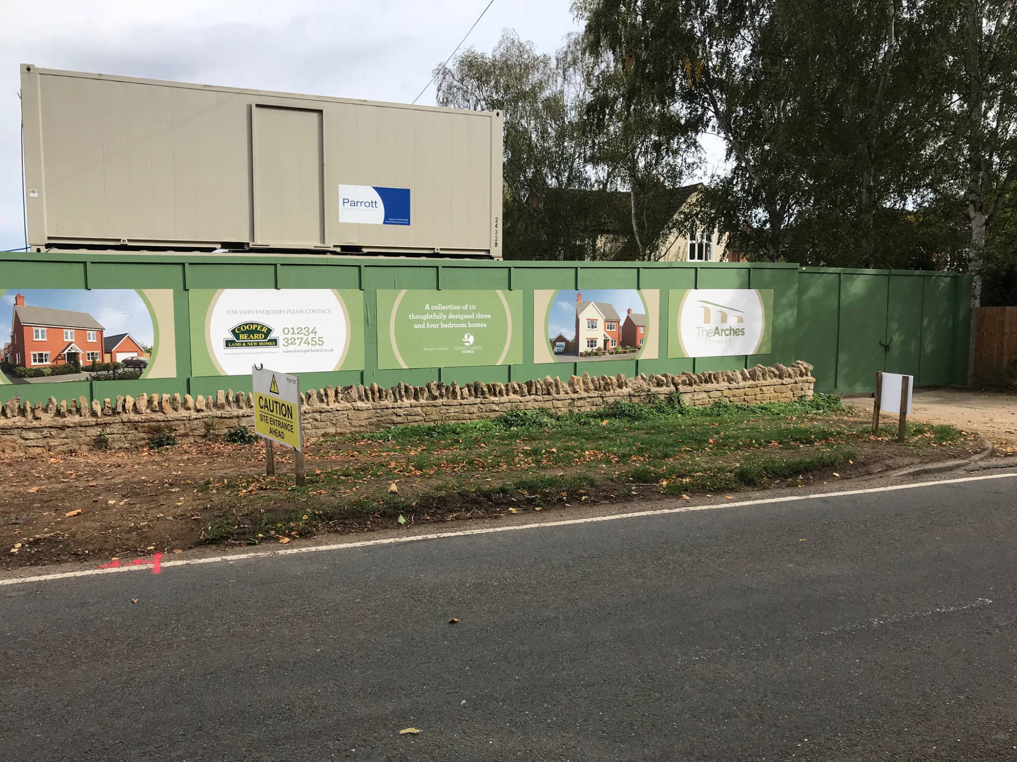 construction hoarding signage