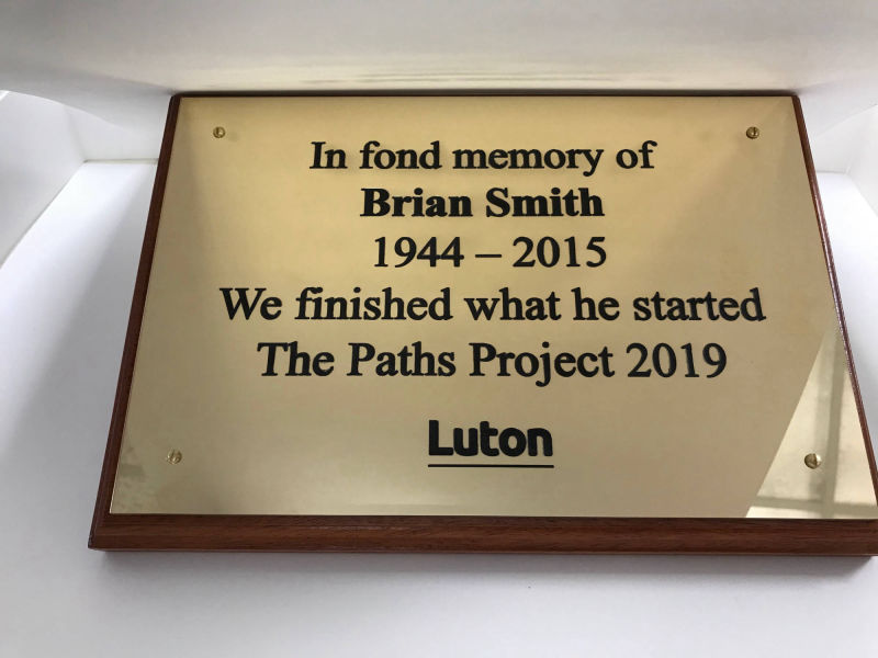 luton engraved signage