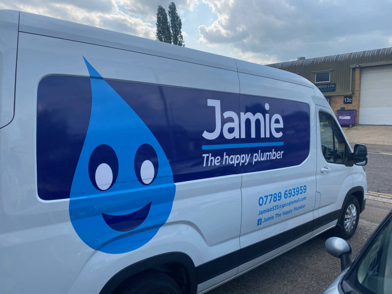 plumber part wrap van graphics