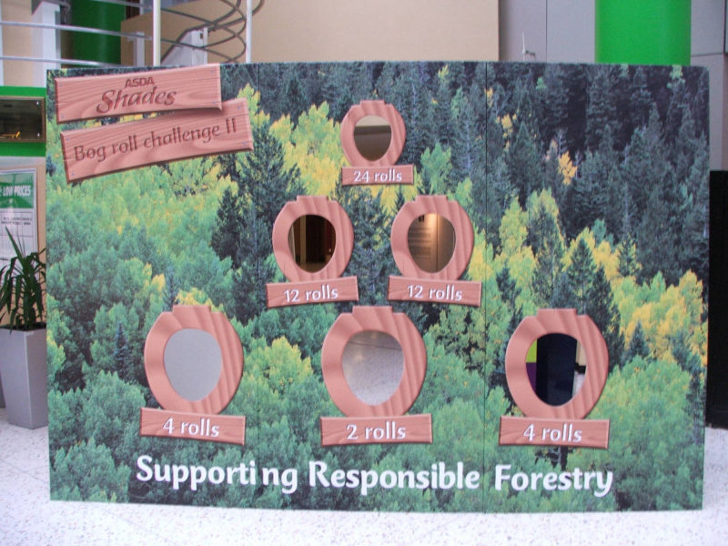 cardboard cut out large print