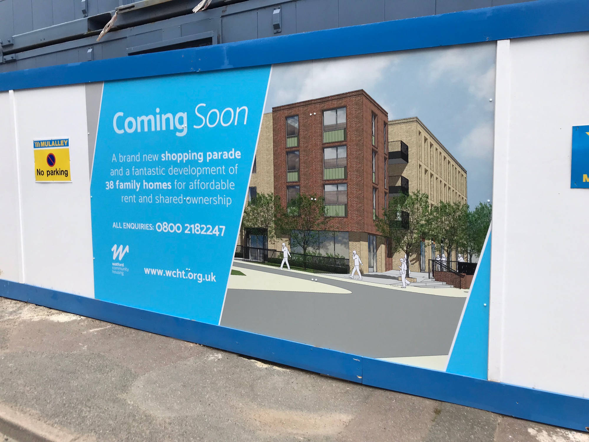 printed hording construction signage