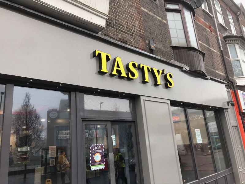 3d letter restaurant sign 