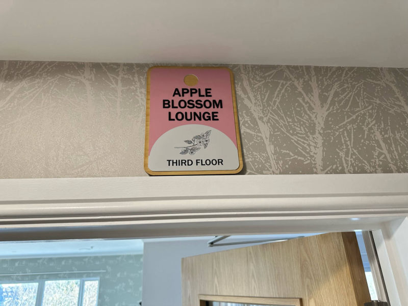 wayfinding carehome signage