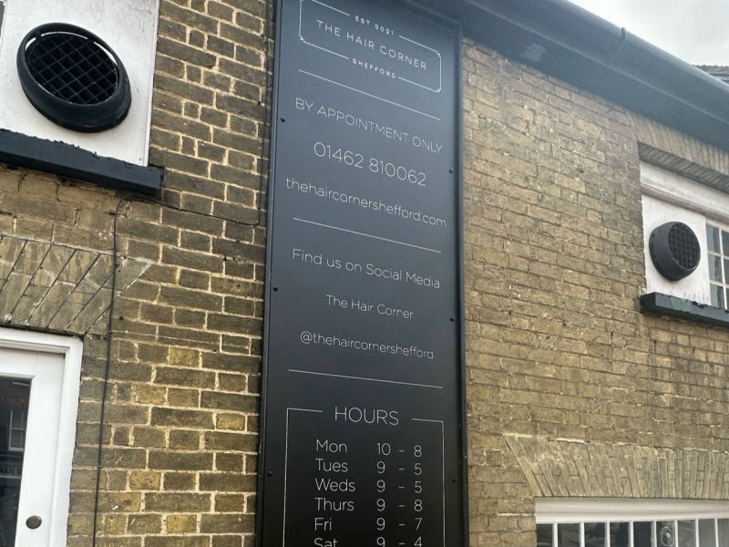 hair salon signage