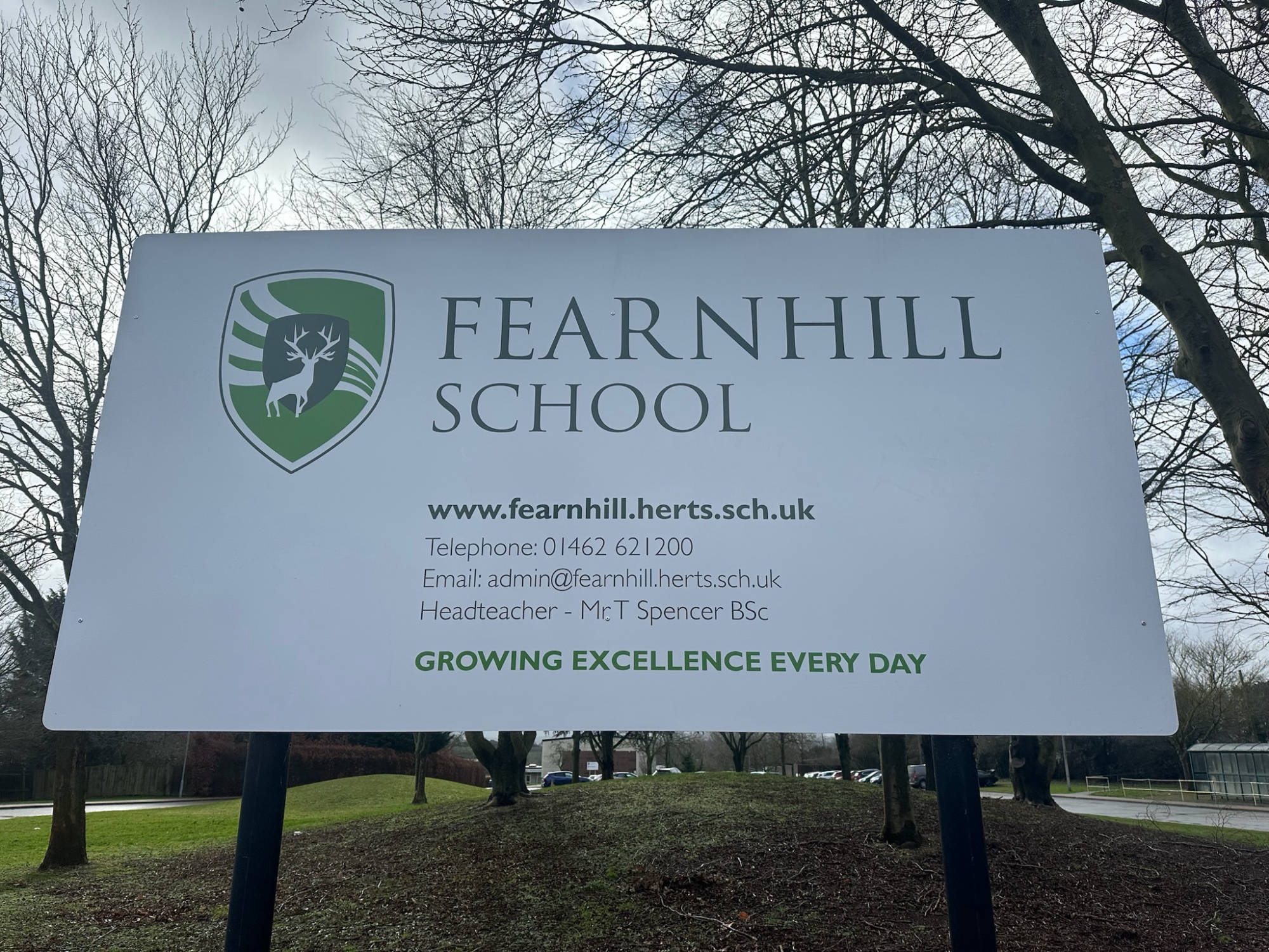 school post sign