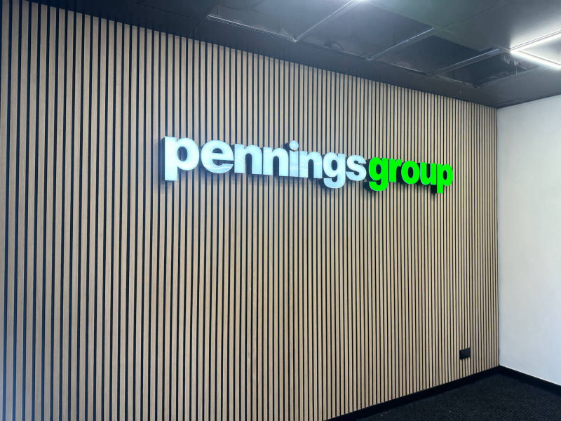 illuminated interior signage